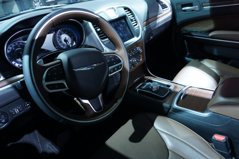 The 300C’s interior. I like this, fight me.